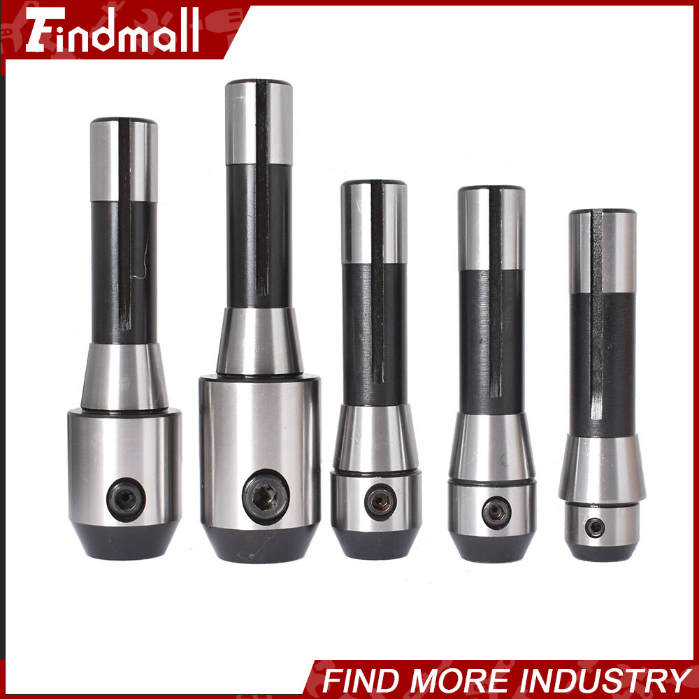 5 Pcs R8 End Mill Holder Set Adapter Kit For With a R8 Spindle Milling Machines