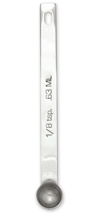 NEW 1/8 tsp Teaspoon Measure Spoon Stainless Steel RSVP Int #8999-OB