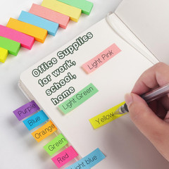30 Pads 0.6X2 Inch Sticky Notes Flags Tabs Page Markers 10 Bright Color Sticky I