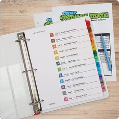 Binder Dividers, 12 Tabs, Numbered 1–12, 3 Pack, Customizable Table of Conten…
