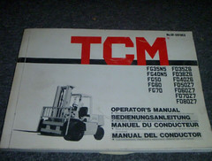 TCM FD38Z6 FD40Z6 FD50Z7 Forklift Lift Truck Owner Operator Manual OF-591BEX xz
