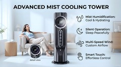 GEFO Portable Air Conditioner Quiet AC Unit Air Cooler /Humidifier /Cooling Fans