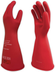 Rubber Insulating Electrical Safety Gloves, Class 0 ASTM Compliant