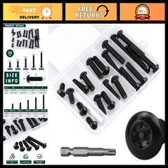 M8 Torx Security Screws Kit – 304 Stainless Steel, Tamper Resistant, 20 Pieces