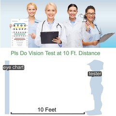 Eye Chart, Upgraded Snellen Eye Chart for Eye Exams 10 Feet, 14×8 Inches Plas…