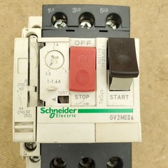 Schneider GV2ME06 Manual Motor Starter 1-1.6 Amp Adjustable Overload w/ GVAN11