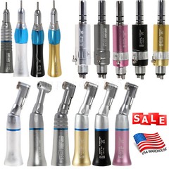 Dental slow low speed straight handpiece/contra angle/air motor 2/4h fit NSK ns