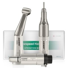 AZDENT pieza de mano dental baja velocidad recto+contra angulo+motor de aire 2H