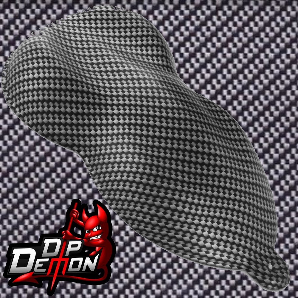 HYDROGRAPHIC FILM CARBON FIBER BLACK & CLEAR WATER TRANSFER HYDRO DIP DIPPING