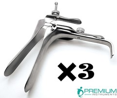 3 Pcs Vaginal Speculum Graves Large 115×35mm OB/GYNE Surgical Instruments