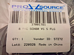 PRO-SOURCE 8″ PVC Plastic Pipe Flange 37001781