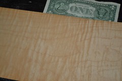 Curly Maple Raw Wood Veneer Sheet 6 x 49 inches 1/42nd 2306-05