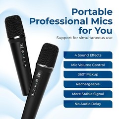 100W Portable Voice Amplifier with 2 Wireless Mics Pro Sound Big Sound Portabl