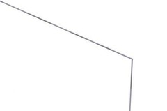 Clear Acrylic Sheet, Plexiglass Sheet, Dual Matte/Glossy 12″x19″