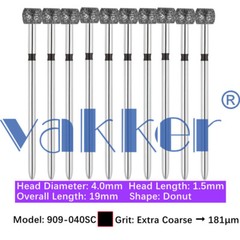10pc Dental FG Diamond Burs for High Speed Handpiece Barrel Wheel Pear Shape