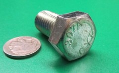 Tap Bolt, FT, 8.8 Zinc Plated Metric, M12 x 1.75 x 40 mm Length, 50 Pc