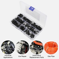 105x Hose Spring Clamps 6-14mm Fastener Fuel Water Line Pipe Air Tube Clips Kit