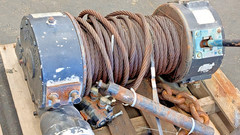 Ramsey H-800 Hydraulic Winch 25,000 lb Pull 120541 Good With Built in Control