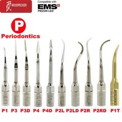 Woodpecker Scaling Perio Endo Tips EMS P1 Dental Ultrasonic Scaler LED Handpiece