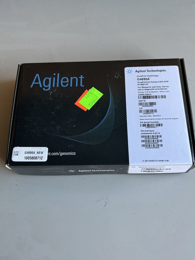 Agilent Sureprint G4890A G3 Human CGH + SNP Micro Array Kit 2023 Exp NEW SEALED