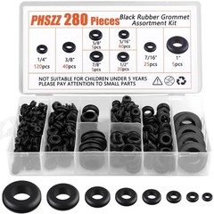 Pshzz 280 Pcs Rubber Grommets Kit Rubber Hole Grommet Gaskets Assortment For Wir