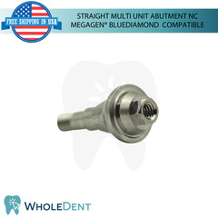 5x Straight Multi Unit Prosthetic Ø4.8mm NC Megagen® BlueDiamond Compatible