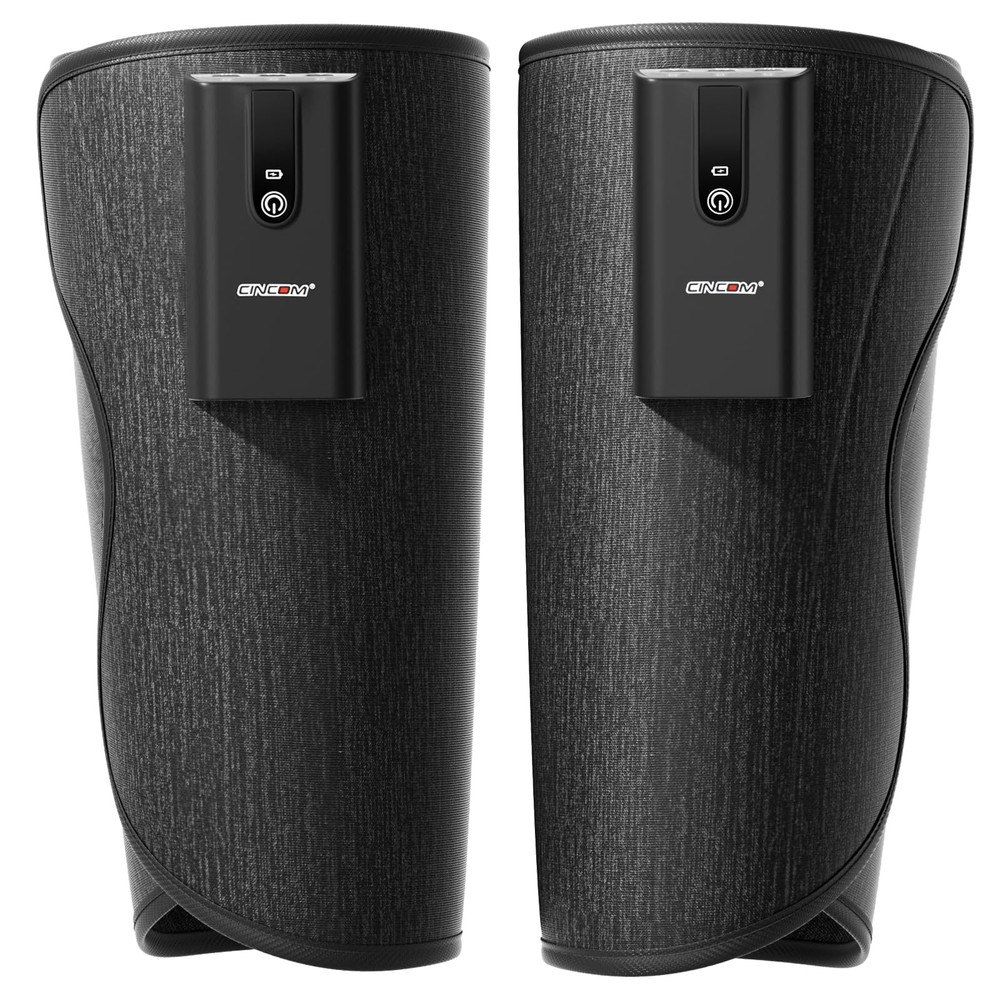 CINCOM Cordless Leg Massager with Heat & Air Compression – Calf Circulation