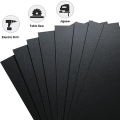 Pack of 2 ABS Plastic Sheet, Black Plastic Sheet 8″ x 12″ x 1/8″ Thick-3mm Rigid