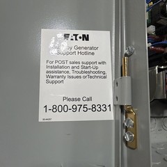 EATON EGSU100NSEACA Automatic Transfer Switch Used Working Takeout See Pics