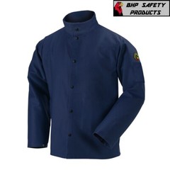Revco Black Stallion 30″ FN9-30C 9 oz Cotton FR Navy Welding Jacket Sizes SM-4XL