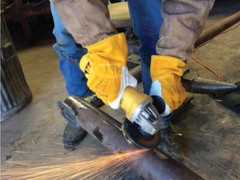 Tillman 48 Top Grain Premium Goatskin Cowhide Fleece Lined MIG Welding Gloves
