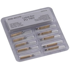 House Brand Dentistry FG #7903 12-Blade Needle Trimming Finishing Burs 100/Pk