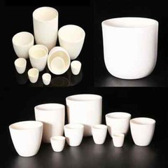 5-1000ml Alumina Crucible 99% Alumina Ash Crucible Without Cover for Experiment