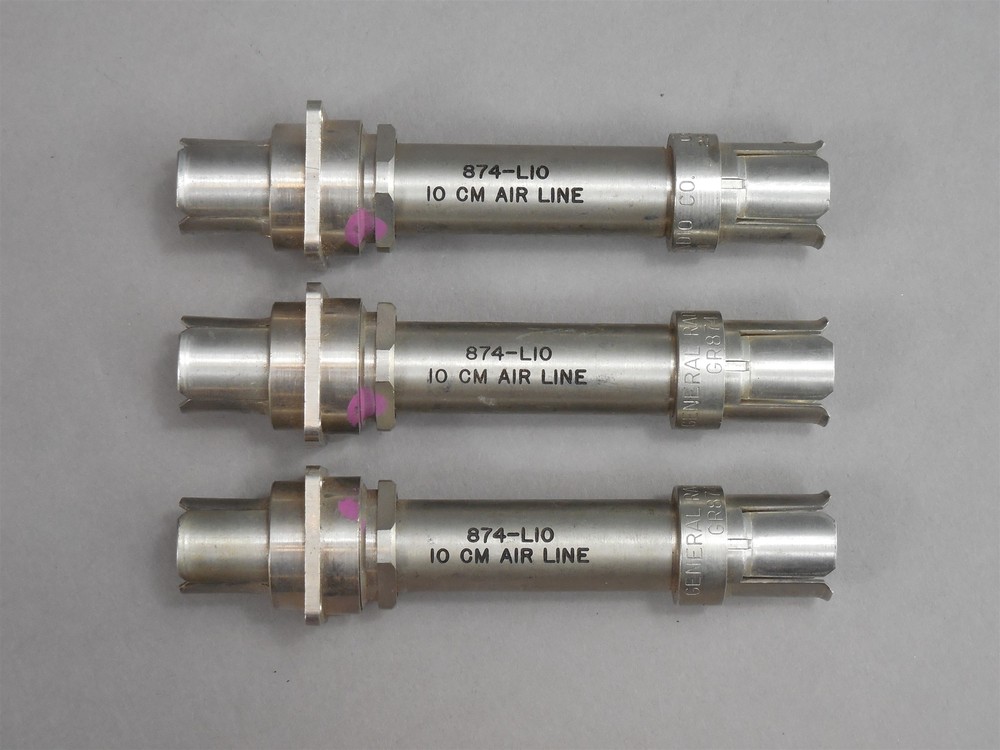 LOT of 3 GR874 Airline 874-L10 10cm NOS #0874-9604 DC to 7 GHz.