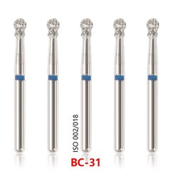 50 Pcs/Pack Polishing Smoothing Teeth High Speed Handpiece Diamond Burs Polisher