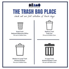 Plasticplace 20-30 Gallon 0.9 Mil Extra Clear Recycling 30 X 36 200 Count 30 X