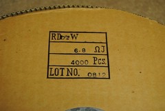 Vintage NOS 6.8 Ohm 1/2W Resistors New Full Reel 4000 Pieces Thousands