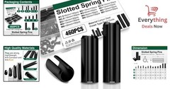 460pc Roll Pin Assortment – Metric Slotted Spring Pins M1.5-M6 Assort Kit Steel