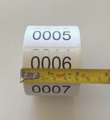 3000 Labels Consecutive Number Inventory Stickers Labels 2″ x 1″ Customize