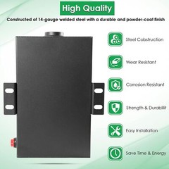 5 Gallon Hydraulic Fluid Reservoir Tank with Outlet 0.75″ FNP & Inlet 1.5″ FNPT