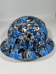 New Full Brim Hard Hat Custom Hydro Dipped DETROIT LIONS NFC NORTH CHAMPIONS