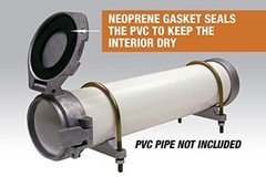 4 in Lockable Conduit Carrier Kit Van Roof Top Mount PVC Tube Pipe Holder Truck