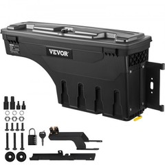 Truck Bed Storage Box, Lockable with Password Padlock, 6.6 Gal/25 L ABS Wheel We