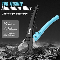 Durable Hand-Powered Tubing Cutter for PEX, PVC, and More – Lightweight Tool
