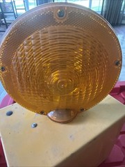 Vintage Flex-o-lite Signal Sundowner Traffic Hazard Construction Beacon Light