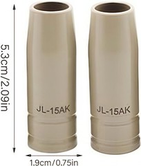 14pcs Mig Welding Nozzle Tips.030″ with Non-Stick Coating; Ceramic Welding Nozz