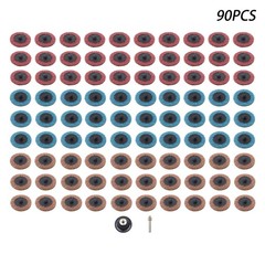 2 Inch Fine Medium and Coarse Quick Change Torque Sanding Discs Set – 90 Pack