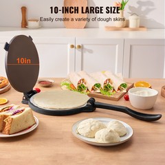 VEVOR 10 Inch Tortilla Press Chapati Maker Roti Dough Maker Heavy Duty Cast Iron