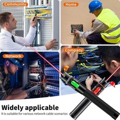VFL Fiber Optic Tester Kit, FC to LC, 30-100km Visual Fault Locator