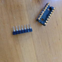 Vintage Electronics Connector Lot 3 Pin DIN RJ Modular Gold Headers 13 Pc